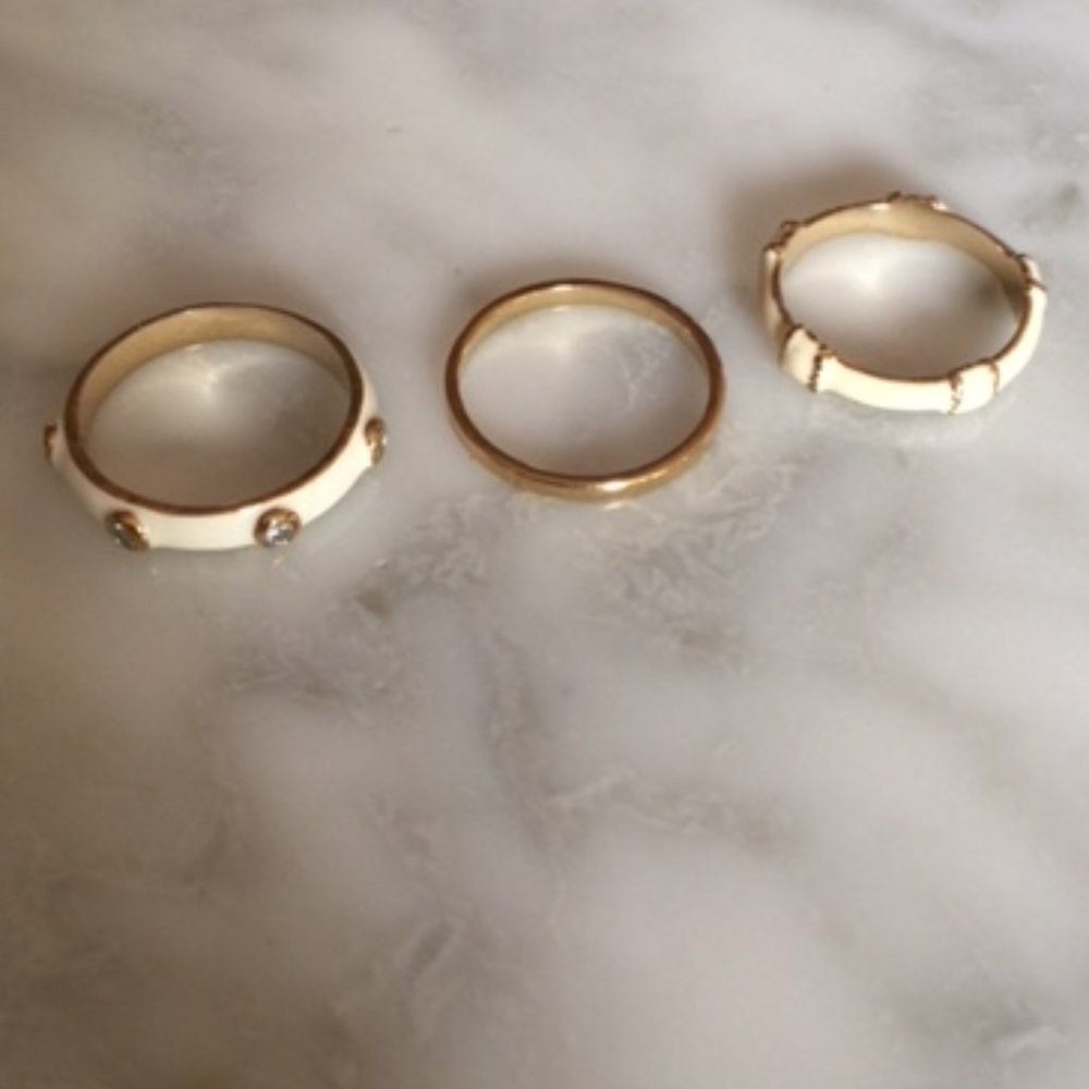 J.Crew Three Ring Stacking Set